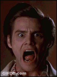 Man Making Funny Face With Mouth Open GIF