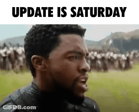 Man Making Funny Face With Update Is Saturday GIF