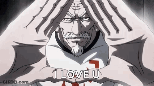 Man Making Heart Shape With Hands Saying I Love U GIF
