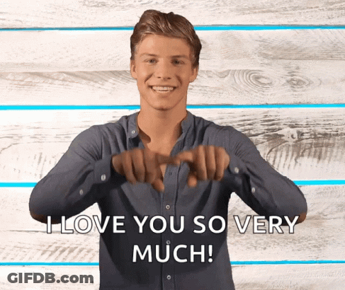 Man Making Heart Sign I Love You GIF