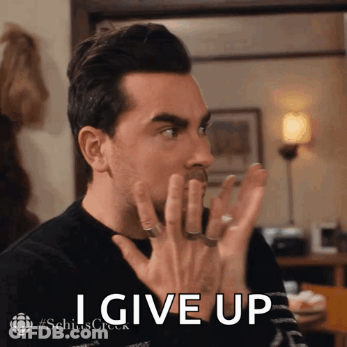 Man Making I Give Up Gesture GIF