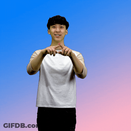 Man Making I  Love You Valentine Day Heart GIF