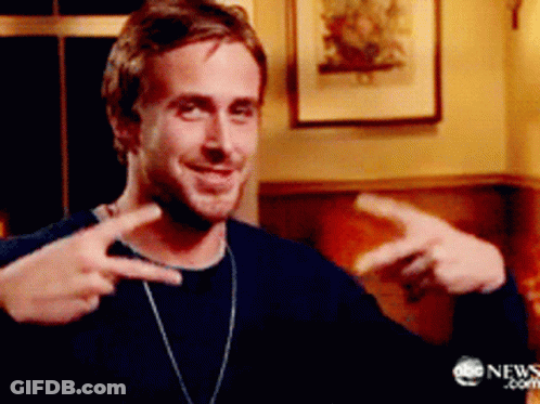 Man Making Peace Sign In Front Of ABC News Advertisement GIF