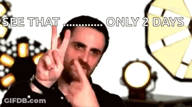 Man Making Peace Sign On Nose GIF