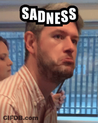 Man Making Sad Face GIF