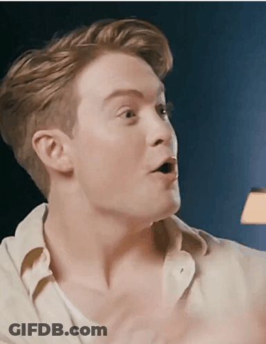 Man Making Surprised Face GIF