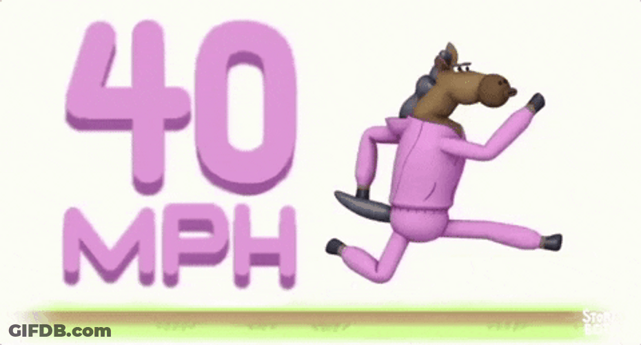 Man Mask Horse Running GIF