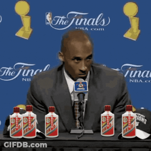 Man Microphone Bottles What's There To Be Happy GIF