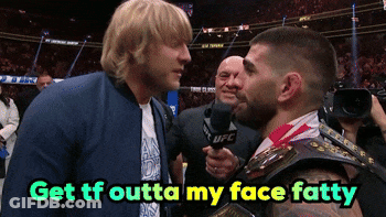 Man Microphone Get TF Outta My Face Fatty GIF