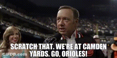 Man Microphone Scratch That Camden Yards Go Orioles GIF