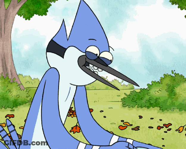 Man Mordecai Drinking GIF