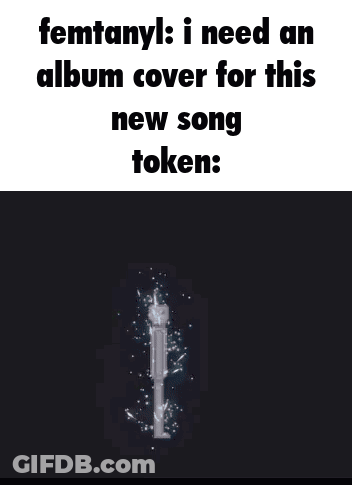 Man Next To Rocket With Femtanyl Album Cover GIF