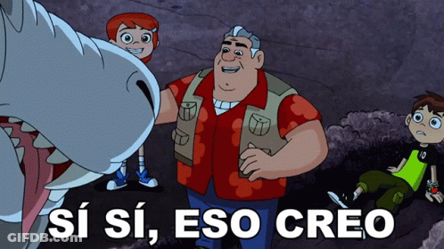 Man Next To Shark Si Si Eso Creo GIF