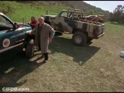 Man Next To Truck Saying Silverado GIF