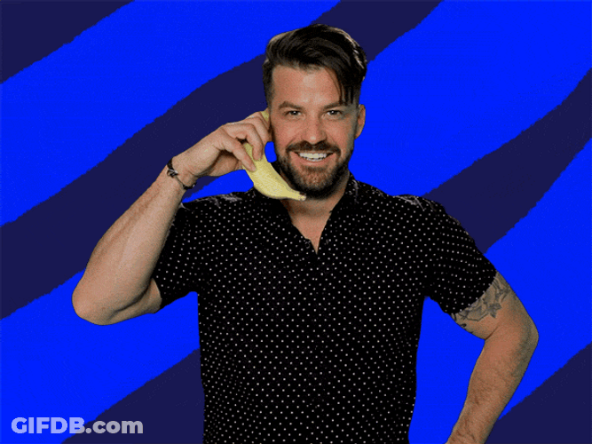 Man Nodding During Phone Call GIF