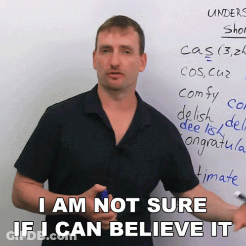 Man Not Sure If He Can Believe It At Whiteboard GIF