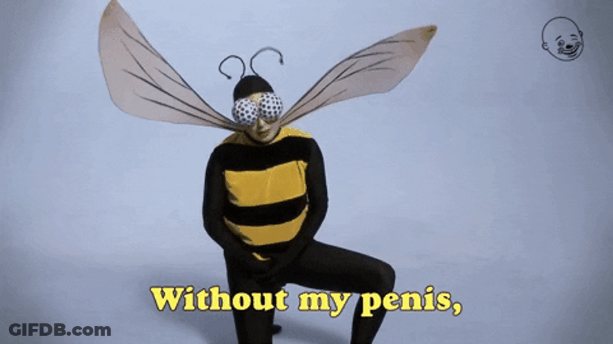 Man Not The Bees Costume GIF