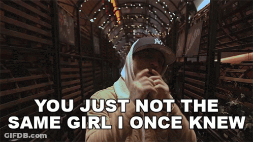 Man NY Hat You Just Not Same Girl GIF