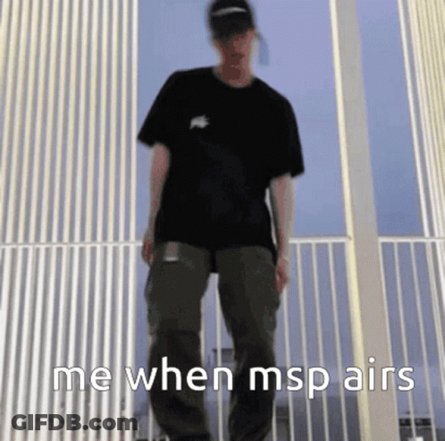 Man On Balcony Me When MSP Airs GIF