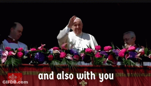 Man On Balcony With Flowers And Also With You GIF