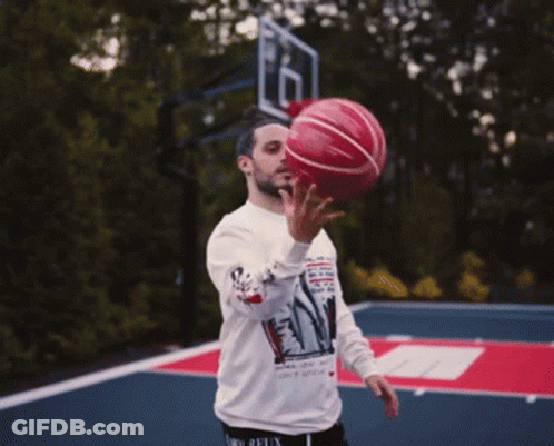 Man On Basketball Court Arms Outstretched Shirt Saying Do It For You Only People GIF