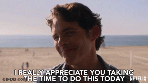 Man On Beach Appreciates You GIF