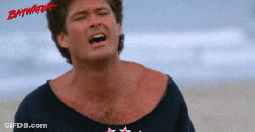 Man On Beach Baywatch GIF
