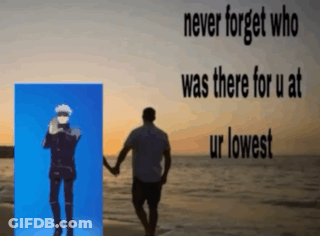 Man On Beach Never Forget Who Was There For U At Ur Lowest GIF