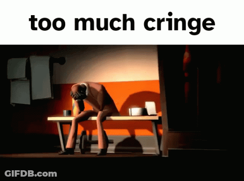 Man On Bench Head In Hands Too Much Cringe GIF