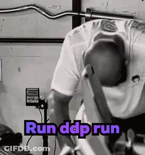Man On Bike Running DDP GIF