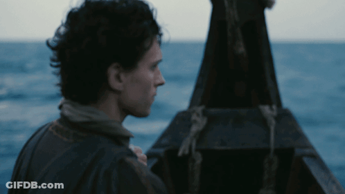 Man On Boat In Ocean GIF