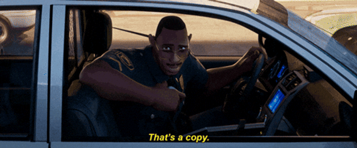 Man On Car That's A Copy GIF