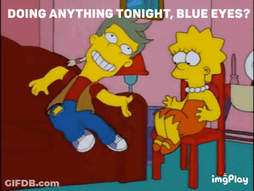 Man On Couch And Woman In Chair Doing Anything GIF