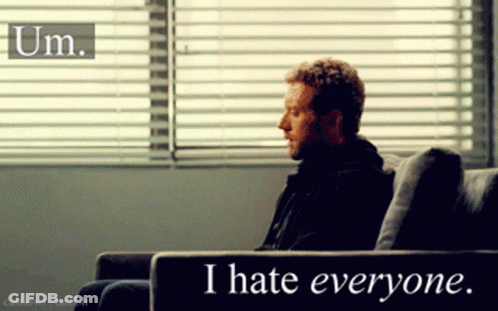 Man On Couch I Hate Everyone GIF