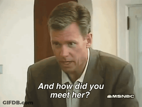 Man On Couch Red Shirt Stacy Babst Collection GIF