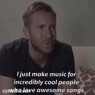 Man On Couch Saying I Just Make Music For Incredibly Cool People GIF