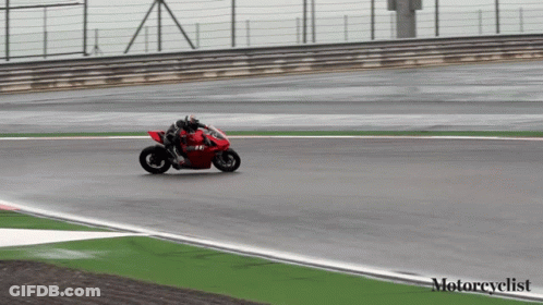Man On Dirt Bike With Engine RPM Behind Him GIF