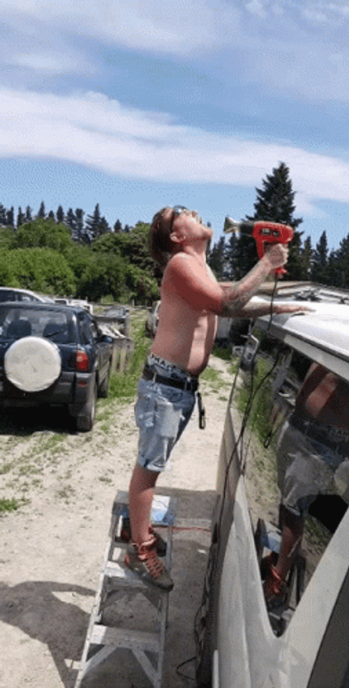 Man On Dry Heat GIF
