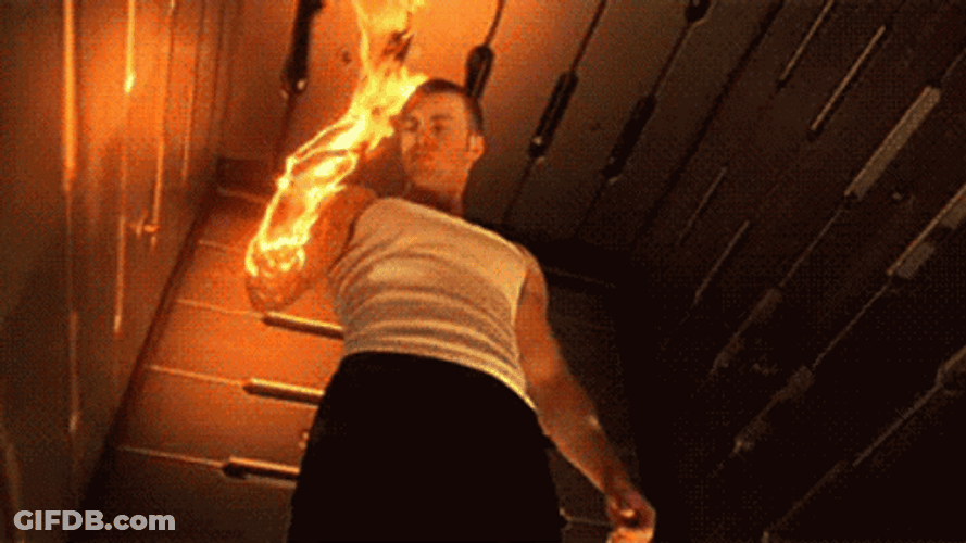 Man On Fire Chris Evans Human Torch GIF