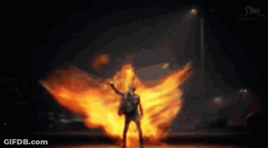 Man On Fire Phoenix Fire Cinematic Shot GIF