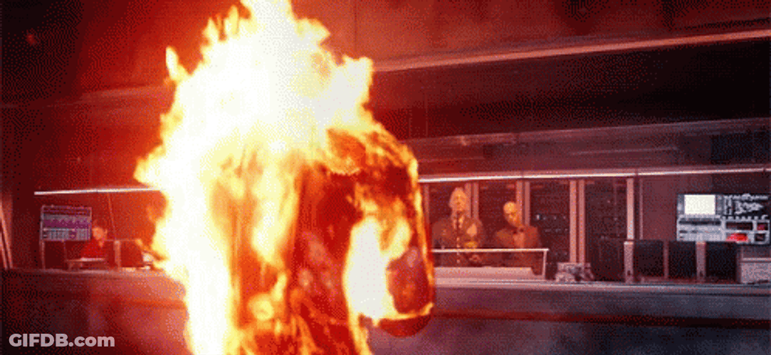 Man On Fire Torch X Men Scene GIF