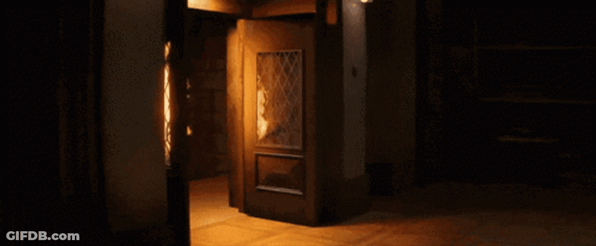 Man On Fire Walking Out Casually GIF