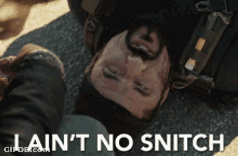 Man On Floor I Ain't No Snitch GIF