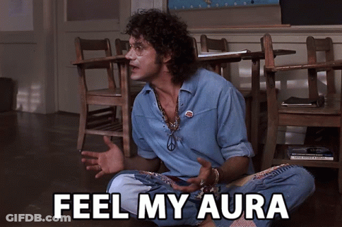 Man On Floor In Classroom Feel My Aura GIF