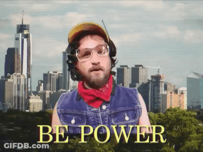 Man On Glasses Be Power GIF