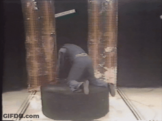 Man On Knees Shaking Body GIF