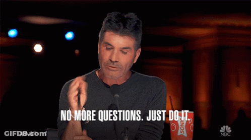 Man On Mic No More Questions Just Do It GIF