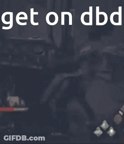 Man On Motorcycle Saying Get On DBD GIF