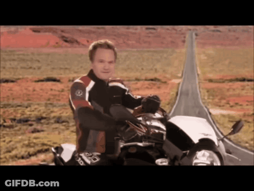 Man On Motorcycle Wearing GMC Jacket GIF