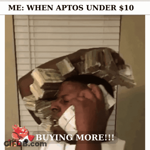 Man On Phone With Money Stack On Head GIF